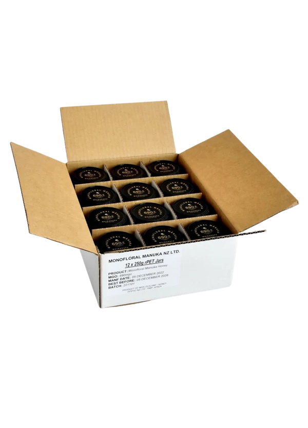 Monofloral Mānuka Honey (Carton of 12)